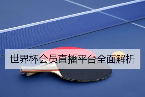 世界杯会员直播平台全面解析