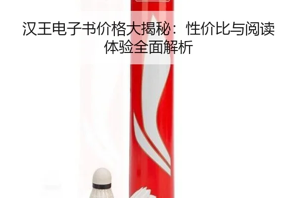 汉王电子书价格大揭秘：性价比与阅读体验全面解析